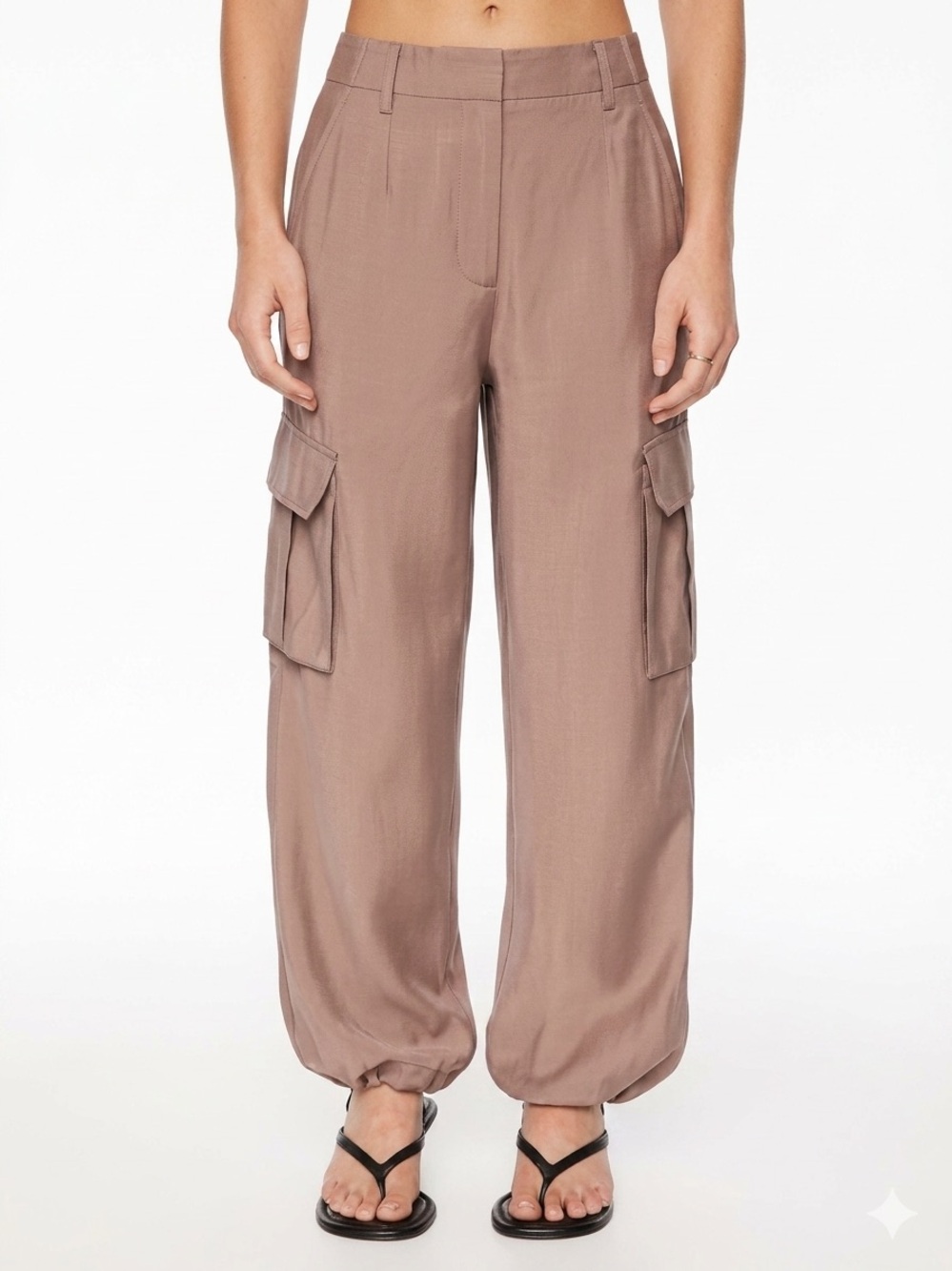 *like new* Dynamite Brown Gia Cargo Parachute Pants
